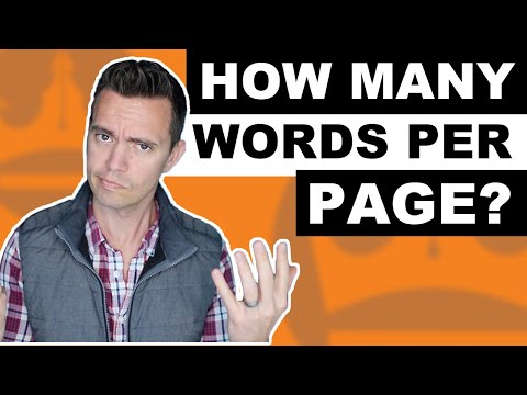 The Right Number of Words Per Page For Your Book